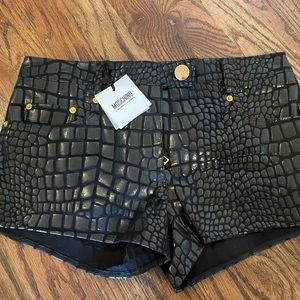 Moschino leather shirt pants